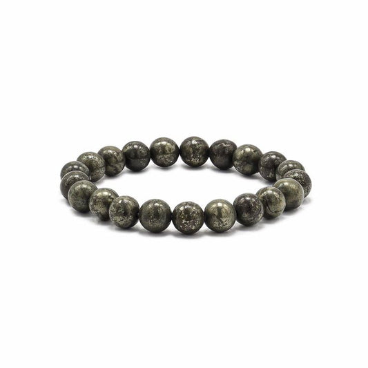 Natural Pyrite Crystal Bracelet – Stone of Abundance